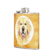 Flasques Aquarelle mignonne Golden Retriever Chien Animal a (Gauche)