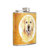 Flasques Aquarelle mignonne Golden Retriever Chien Animal a (Droite)