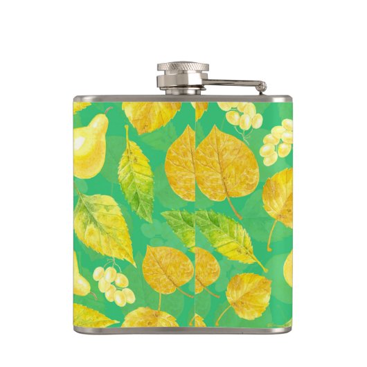 Flasques Aquarelle motif d'automne (Dos)