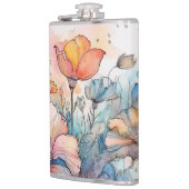 Flasques Aquarelle Motif de fleurs (Gauche)
