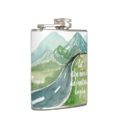 Flasques Aquarelle Nature Commençons la prochaine aventure (Droite)