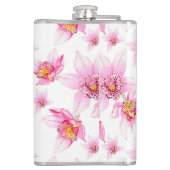 Flasques Aquarelle Orchidées Design 15 (Dos)