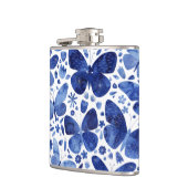 Flasques Aquarelle papillon bleu (Gauche)