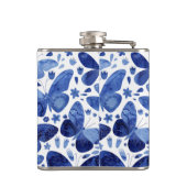 Flasques Aquarelle papillon bleu (Dos)