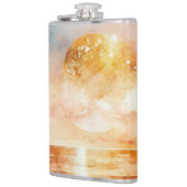 Flasques Aquarelle Plage Design 1 (Gauche)