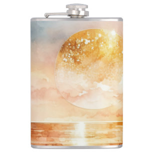 Flasques Aquarelle Plage Design 1