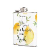 Flasques Aquarelle quand la vie vous donne des citrons | (Gauche)