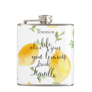 Flasques Aquarelle quand la vie vous donne des citrons  