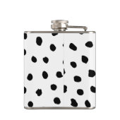 Flasques Aquarelle rose exotique moderne Flamant rose & poi (Dos)