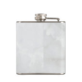 Flasques Aquarelle rose moderne Bouquet floral Monogramme (Dos)