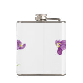 Flasques Aquarelle violet Iris illustration botanique (Dos)