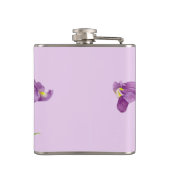 Flasques Aquarelle violet Iris illustration botanique (Dos)