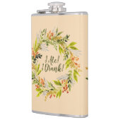 Flasques Aquarelle Wreath & Fun Text (Gauche)