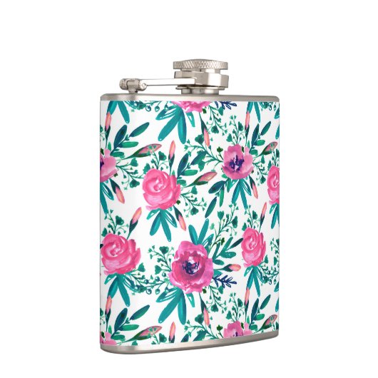 Flasques Aquarelles mignonnes Fleurs rouges (Droite)