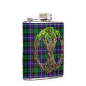 Flasques Arbre celtique de tartan de Mitchell de clan de la (Droite)