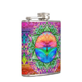 Flasques Arbre de la vie apaisant dans des couleurs (Droite)