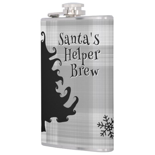 Flasques Arbre de Noël Santas Aide à dire (Gauche)