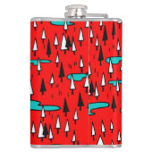 Flasques Arbres à main levée : motif de Noël scandinave. (Dos)