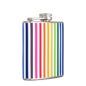 Flasques Arc-en-ciel et rayures blanches (Droite)