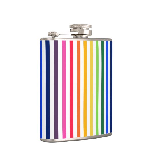 Flasques Arc-en-ciel et rayures blanches (Droite)