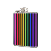 Flasques Arc-en-ciel et rayures noires (Gauche)