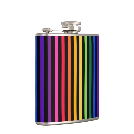 Flasques Arc-en-ciel et rayures noires (Droite)