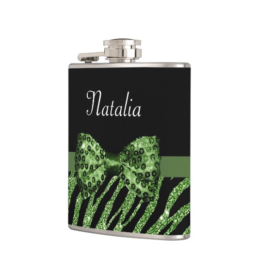 Flasques Arc vert mignon de tape-à-l'oeil de FAUX (Gauche)