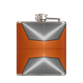 Flasques Argent et métal métallique orange (Dos)