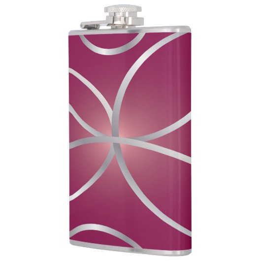 Flasques Argent sur magenta (Gauche)
