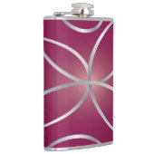 Flasques Argent sur magenta (Droite)