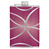Flasques Argent sur magenta (Devant)