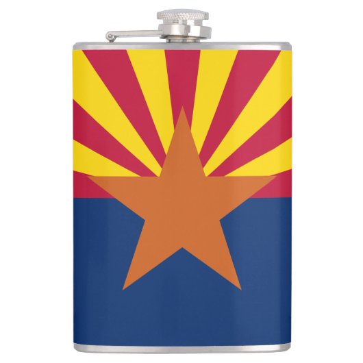 Flasques Arizona Drapeau : Réglage de Star Sun, État du cui (Devant)