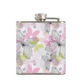 Flasques Arrière - plan avec le papillon (Dos)