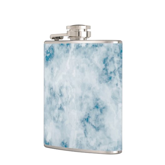 Flasques Arrière - plan bleu de marbre de texture (Gauche)