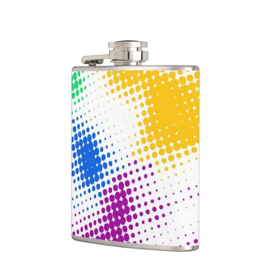 Flasques Arrière - plan coloré tramé aléatoire (Gauche)