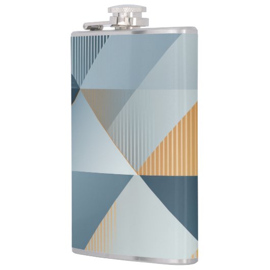 Flasques Arrière - plan de formes géométriques en gris (Gauche)