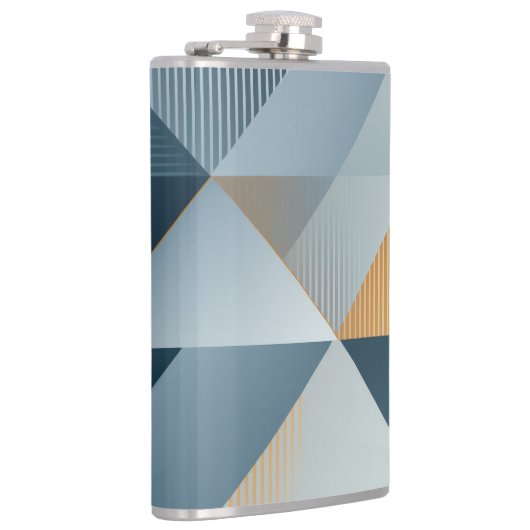 Flasques Arrière - plan de formes géométriques en gris (Droite)