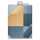 Flasques Arrière - plan de formes géométriques en gris (Dos)