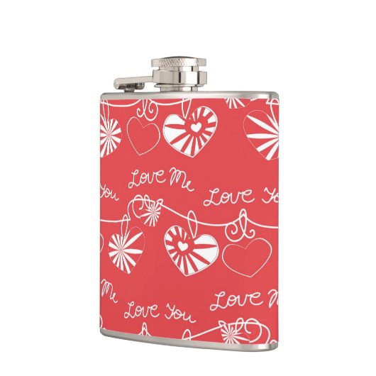 Flasques Arrière - plan de Saint Valentin (Gauche)