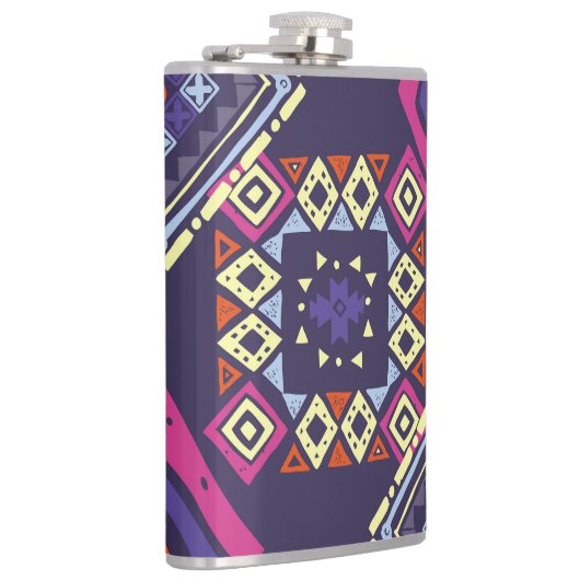 Flasques Arrière - plan géométrique tribal, primitif. (Droite)