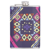 Flasques Arrière - plan géométrique tribal, primitif. (Devant)