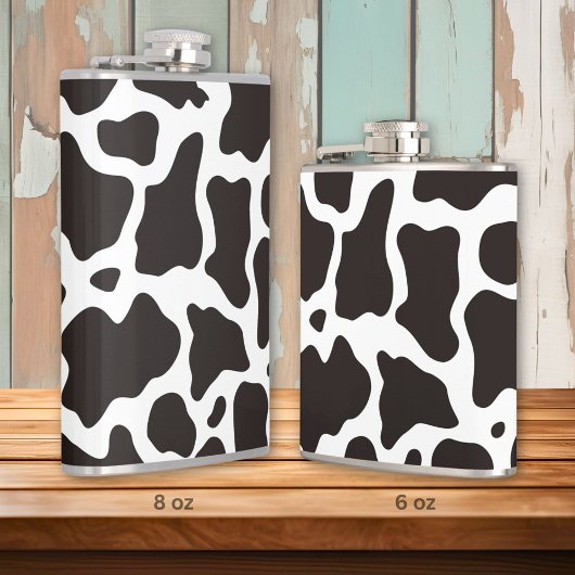 Flasques Arrière - plan motif de vache