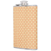 Flasques arrière - plan orange et blanc avec motif (Gauche)