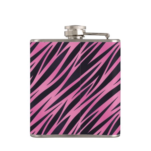 Flasques Arrière - plan rose de rayure de zèbre (Dos)
