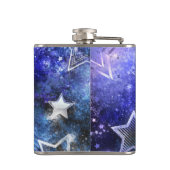 Flasques Arrière - plan spatial avec étoiles (Dos)