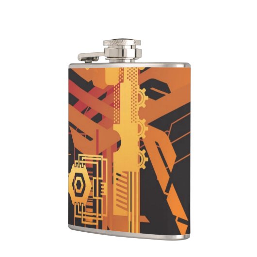 Flasques Arrière - plan tramé technique (Gauche)