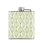 Flasques Arrière - plan vertical vert de motif d'ogee (Dos)