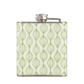 Flasques Arrière - plan vertical vert de motif d'ogee (Dos)