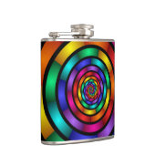 Flasques Arrondi et psychédélique coloré Art moderne fracta (Droite)