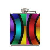 Flasques Arrondi et psychédélique coloré Art moderne fracta (Dos)